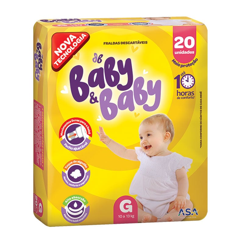 Fralda Baby e Baby Econômica G 20un
