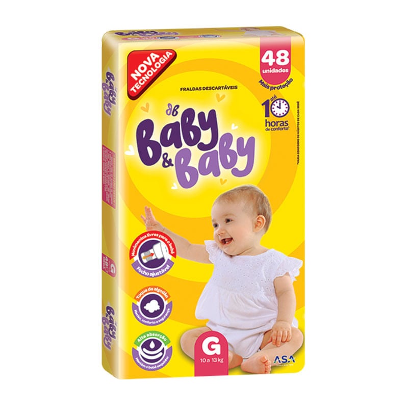 Fralda Baby e Baby Mega G 48un