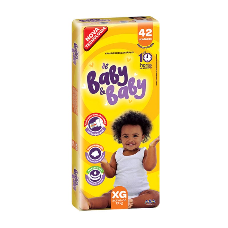 Fralda Baby e Baby Mega XG 42un