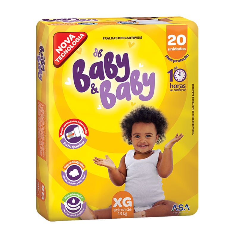 Fralda Baby e Baby Econômica XG 20un