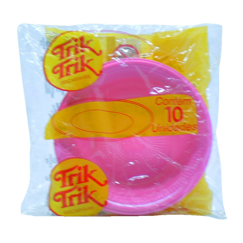 Prato Fundo Trik Trik PF12 12cm Pink