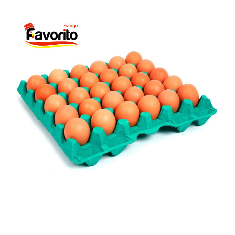 Bandeja de Ovo Vermelho  Favorito com 30un