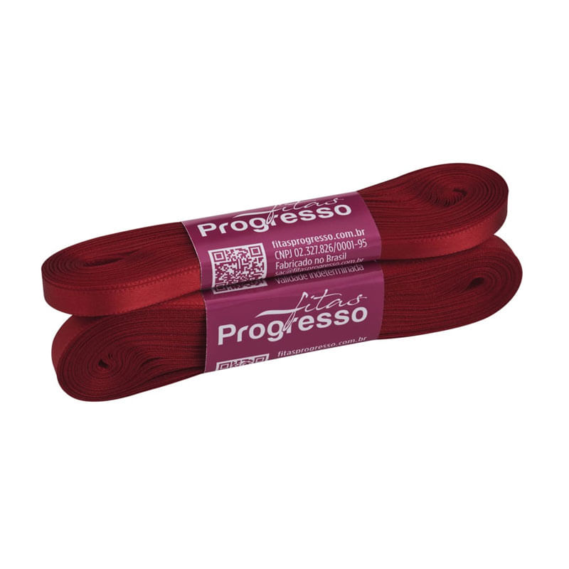 Fita Progresso Cetim 10m CF001 7mm 209 Vermelho