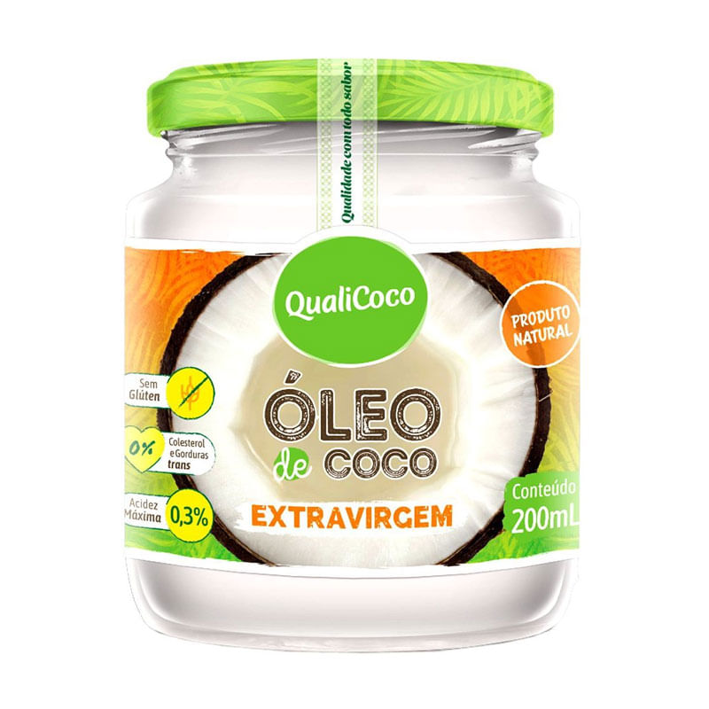 Óleo Coco Qualicoco 200ml Extra Virgem Pouch