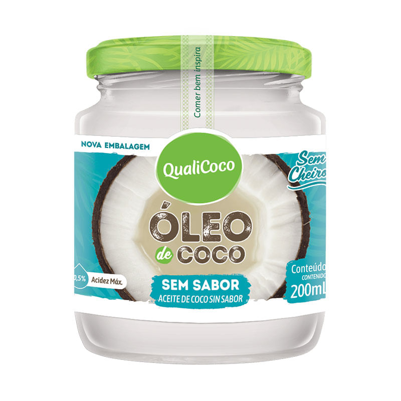 Óleo Coco Qualicoco 200ml Sem Sabor