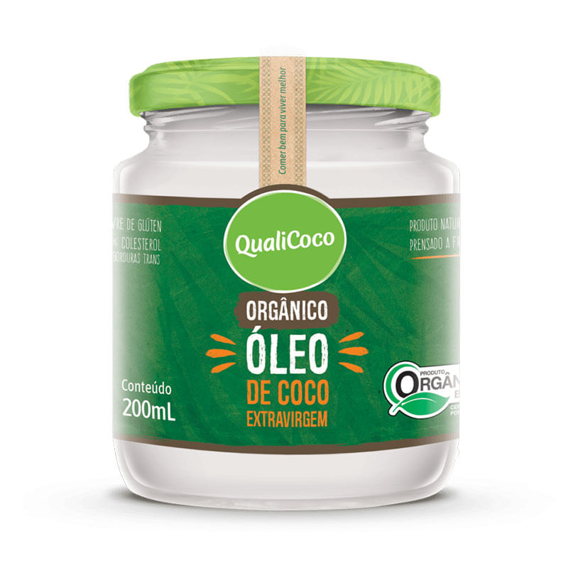 Óleo Coco Qualicoco 200ml Extra Virgem Orgânico