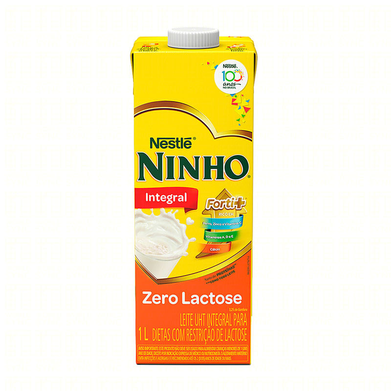 Leite UHT Ninho Integral Zero Lactose 1L