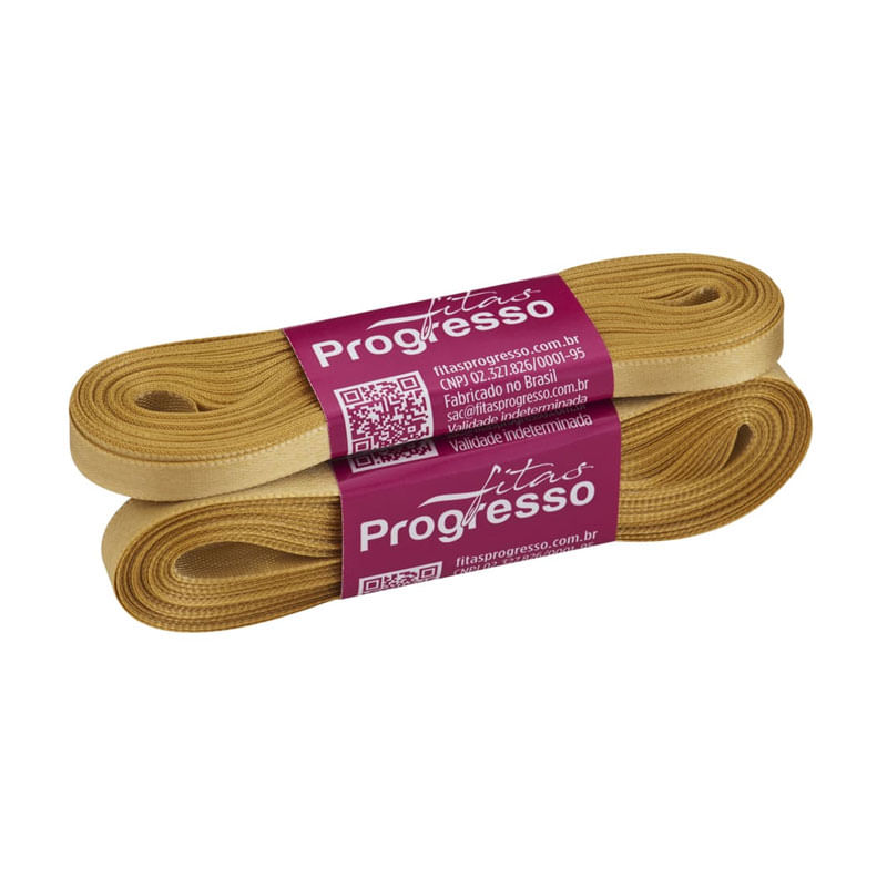 Fita Progresso Cetim 10m CF001 7mm 228 Ouro