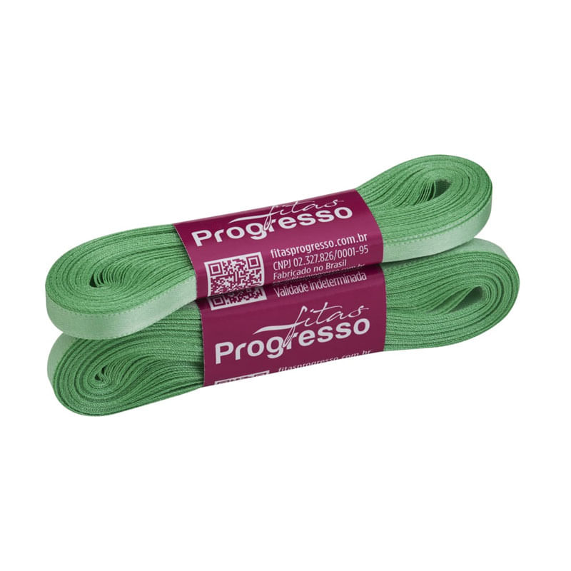 Fita Progresso Cetim 10m CF001 7mm 232 Verde Menta