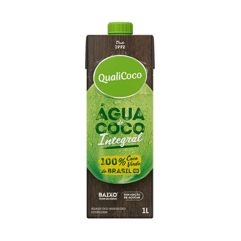 Água de Coco Qualicoco Integral 1L 