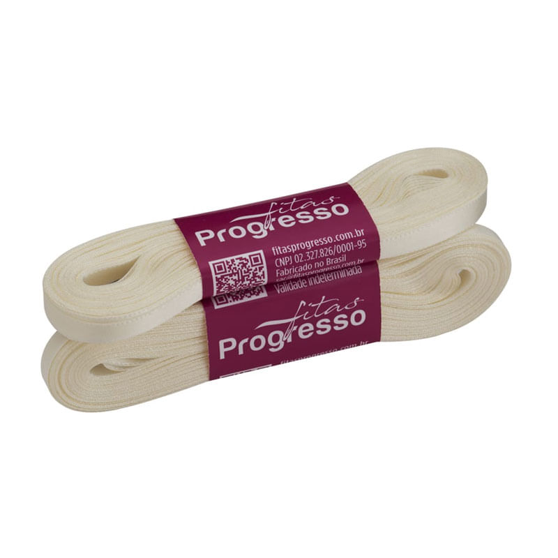 Fita Progresso Cetim 10m CF001 7mm 311 Champagne