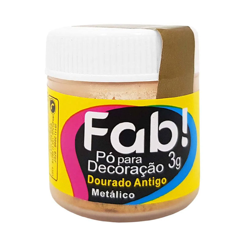 Pó para Decoração Fab! 3g Dourado Antigo
