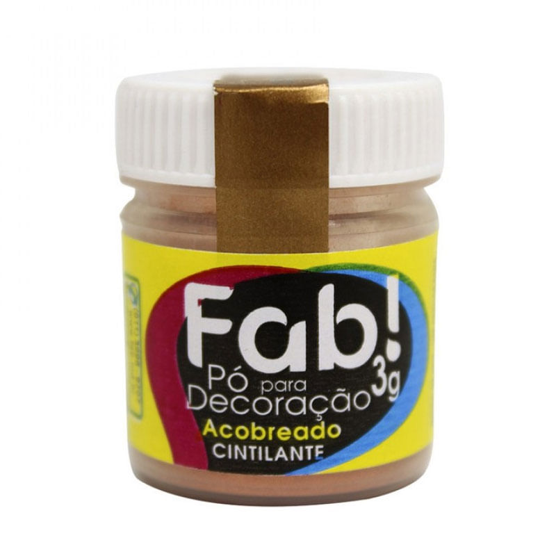 Pó para Decoração Fab! 3g Acobreado