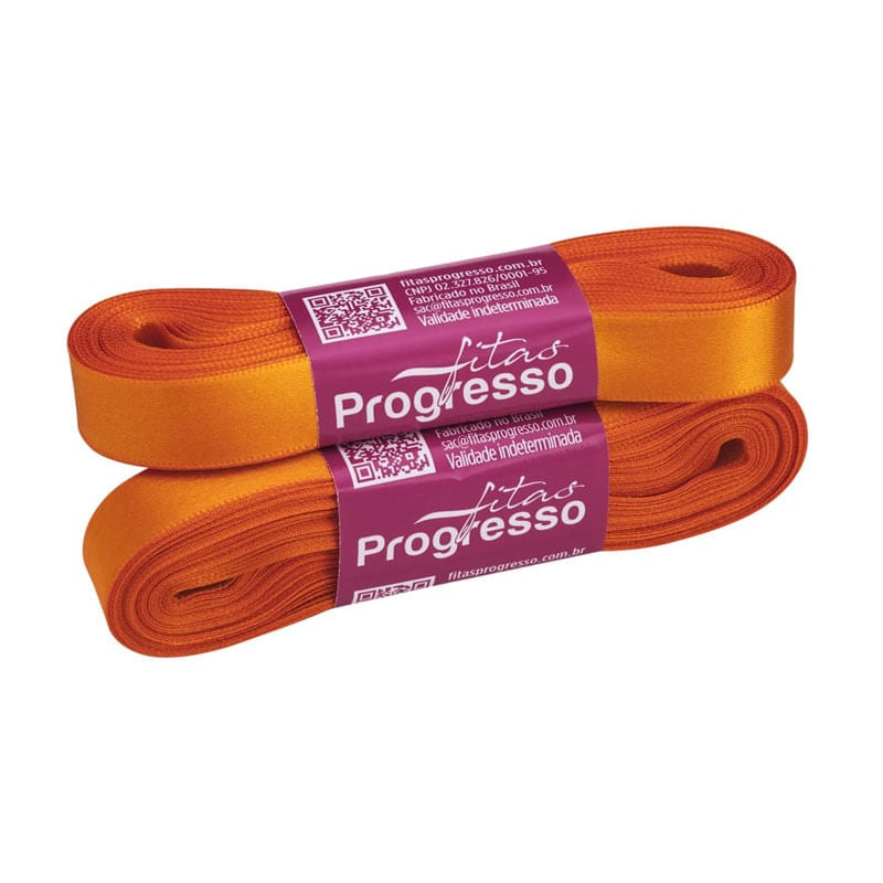 Fita Progresso Cetim CF003 15mm 066 Laranja