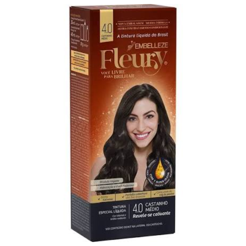 Tintura Fleury Kit 4.0 Castanho