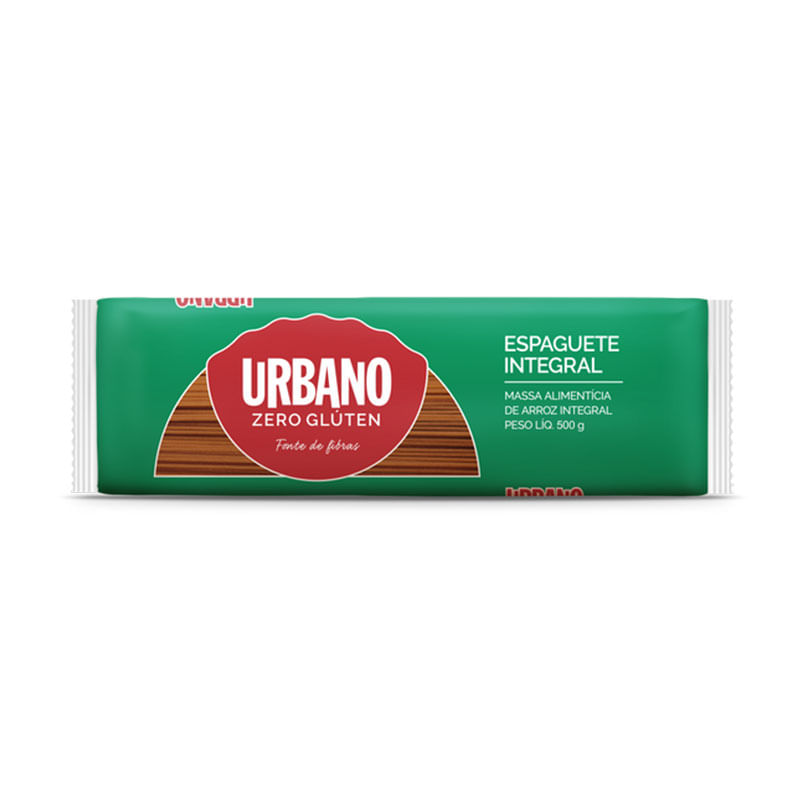 Macarrão Espaguete Arroz Urbano Integral 500g