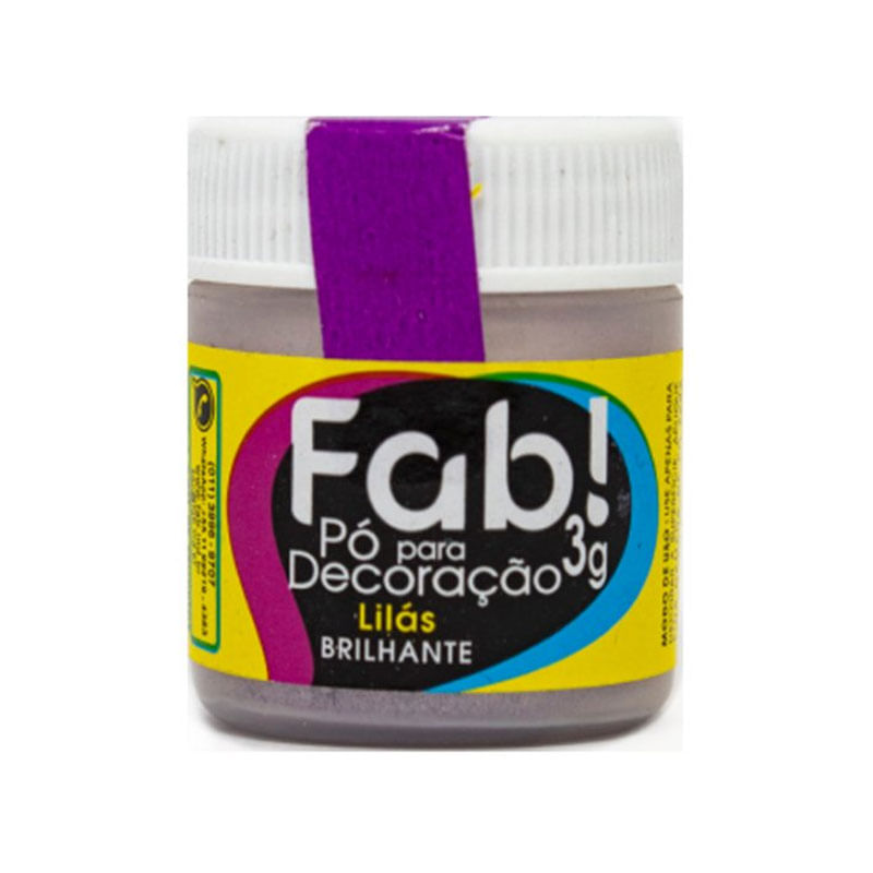 Pó para Decoração Fab! 3g Lilás