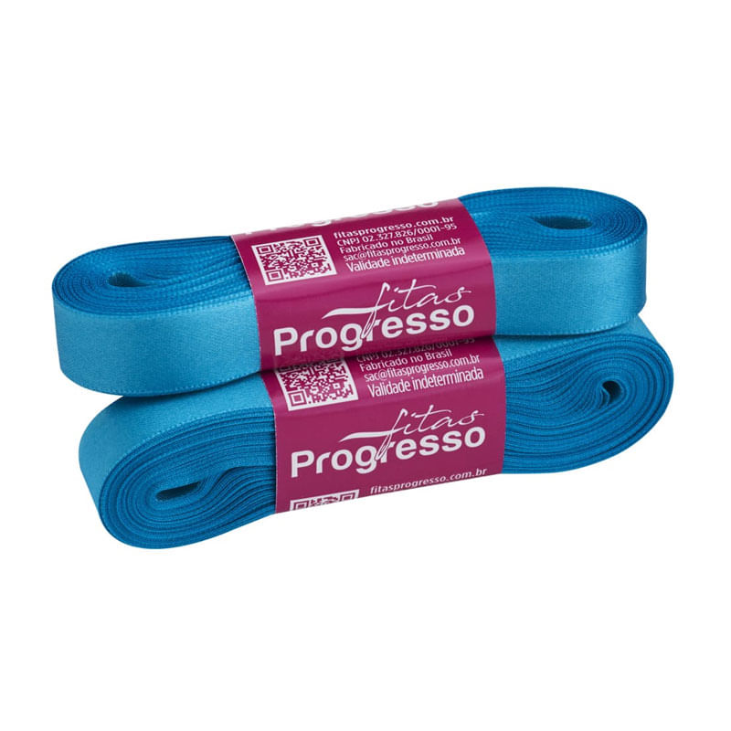 Fita Progresso Cetim CF003 15mm 213 Azul Tuqueza