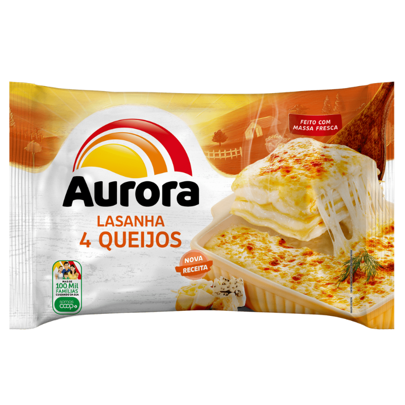 Lasanha Aurora 4 Queijos 600g
