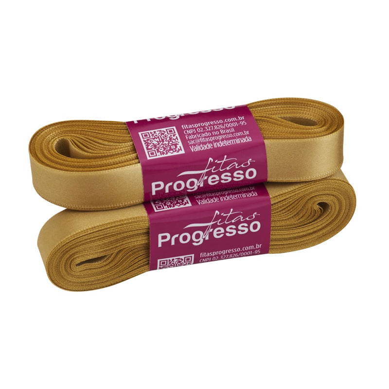 Fita Progresso Cetim CF003 15mm 228 Ouro