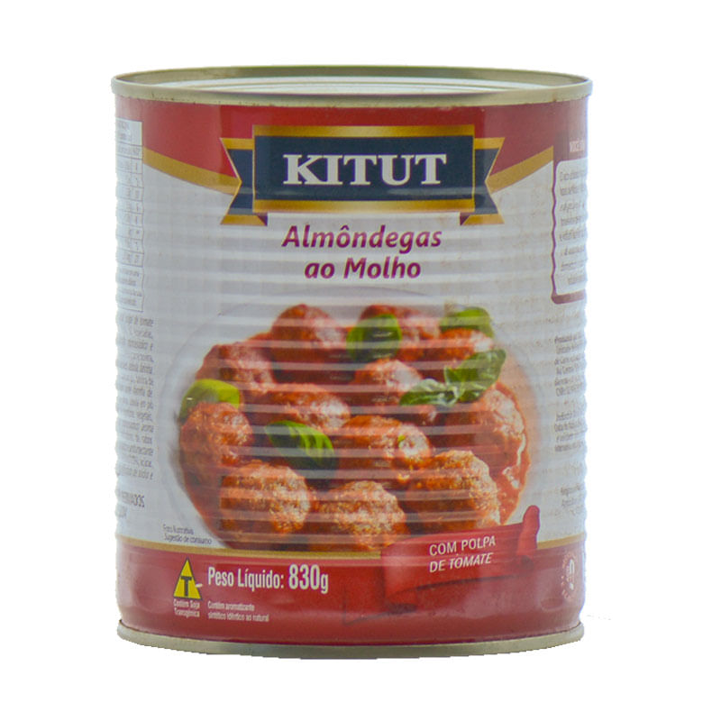Almôdega Kitut Mista ao Molho 830g