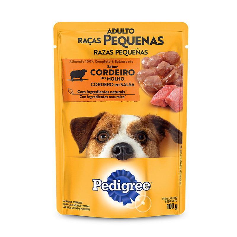 Ração Pedigree Sachê Cordeiro 100g