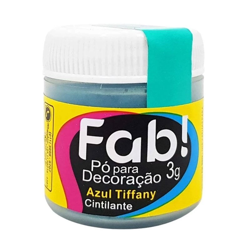 Pó para Decoração Fab! 3g Azul Tiffany