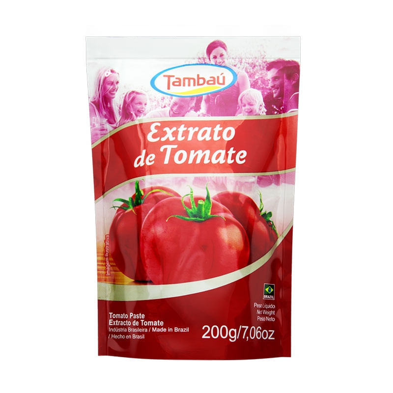 Extrato Tomate Tambaú Sachet Pouch 200g