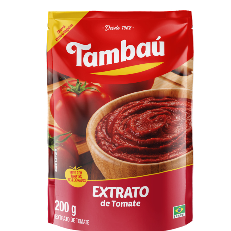 Extrato Tomate Tambaú Sachet Pouch 200g
