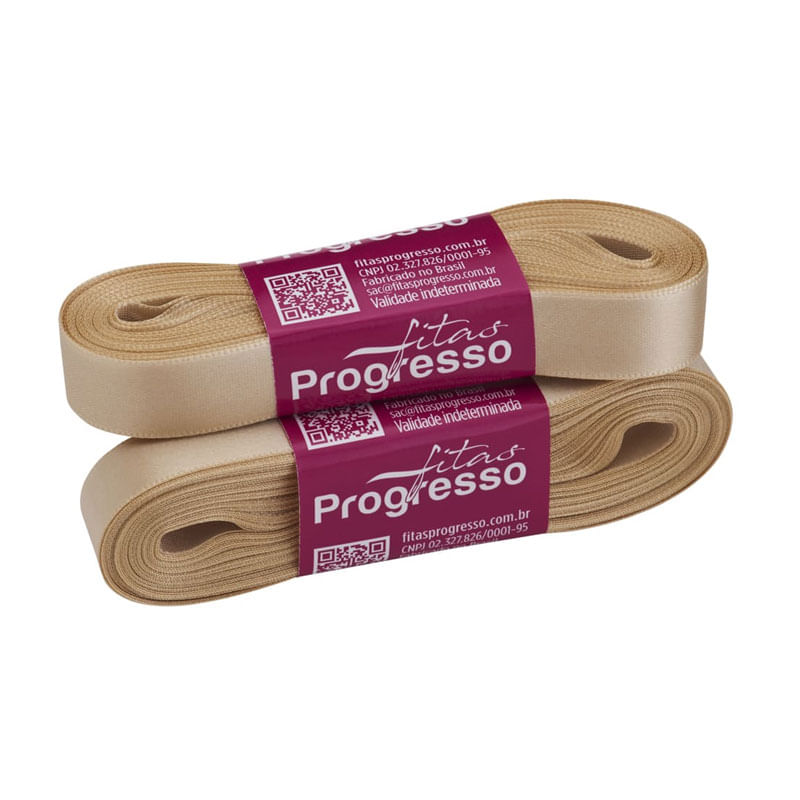 Fita Progresso Cetim CF003 15mm 236 Bege