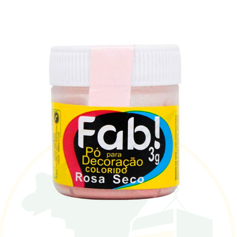 Pó para Decoração Fab! 3g Rosa Seco