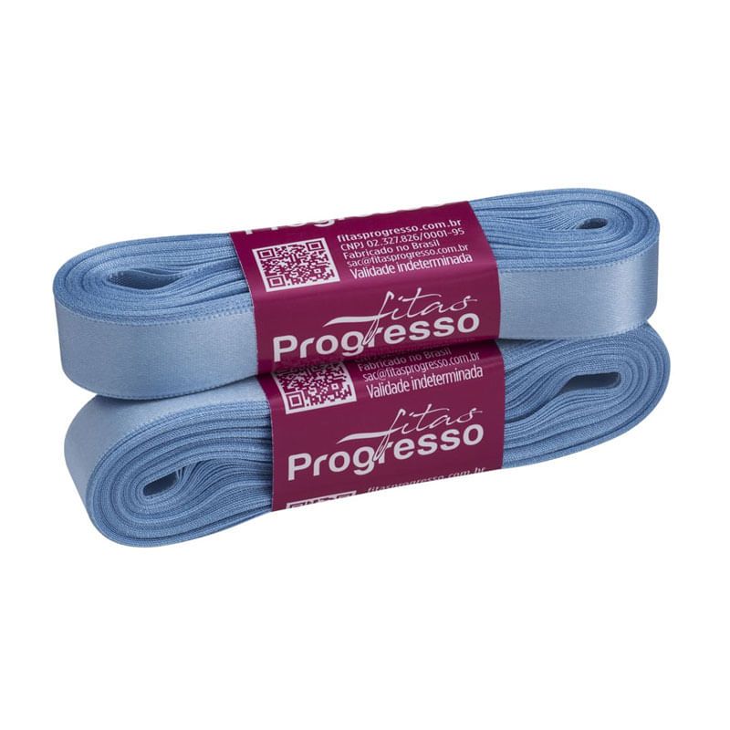 Fita Progresso Cetim CF003 15mm 246 Azul Celeste