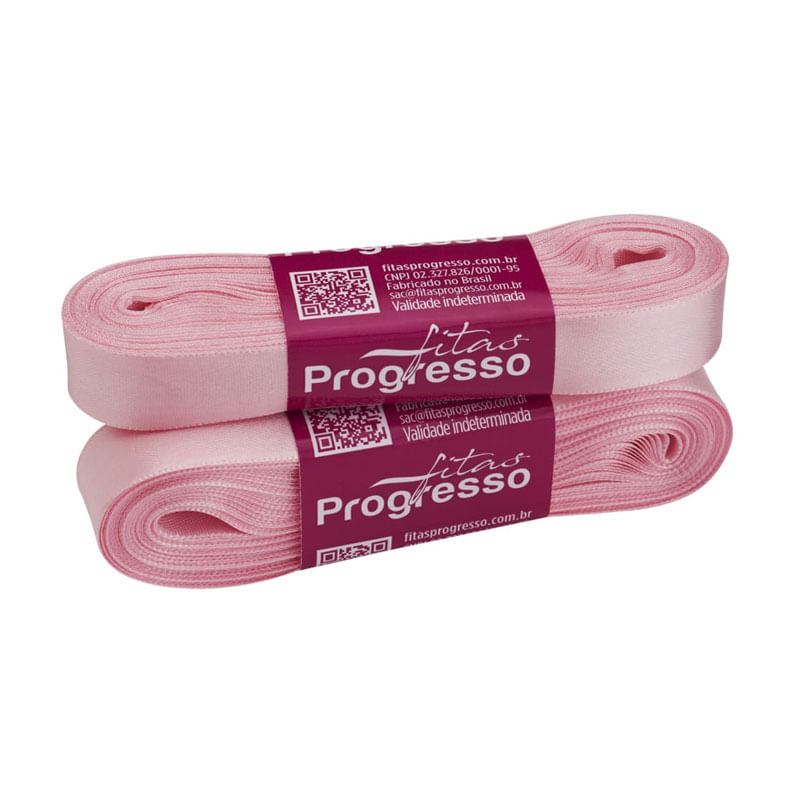 Fita Progresso Cetim CF003 15mm 310 Rosa Bebê