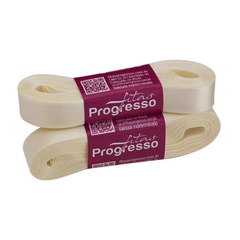 Fita Progresso Cetim CF003 15mm 311 Champagne