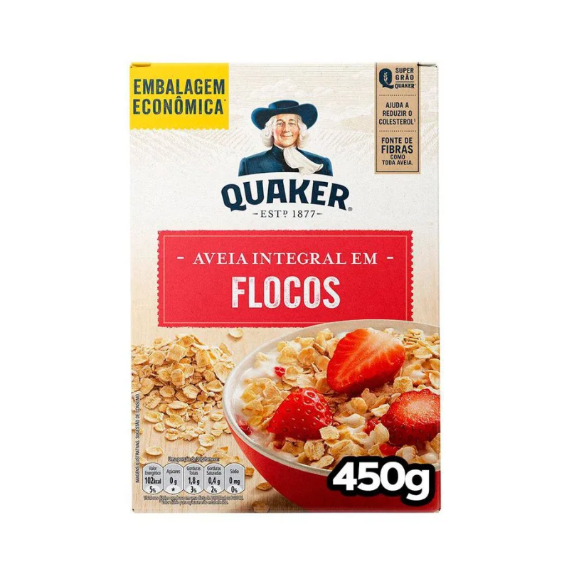 Aveia Quaker 450g Flocos