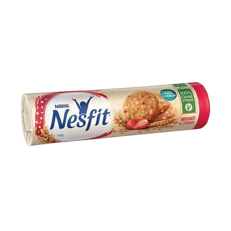Biscoito Nestlé Nesfit 160G Morango e Cereais