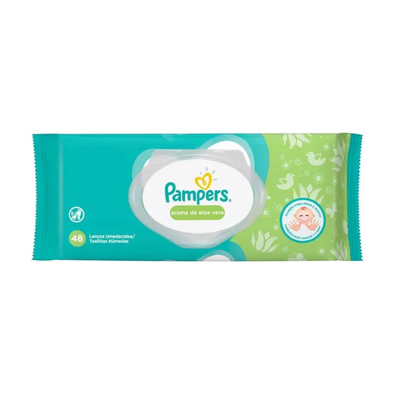 Taolha Umedecidas Pampers Aloe Vera
