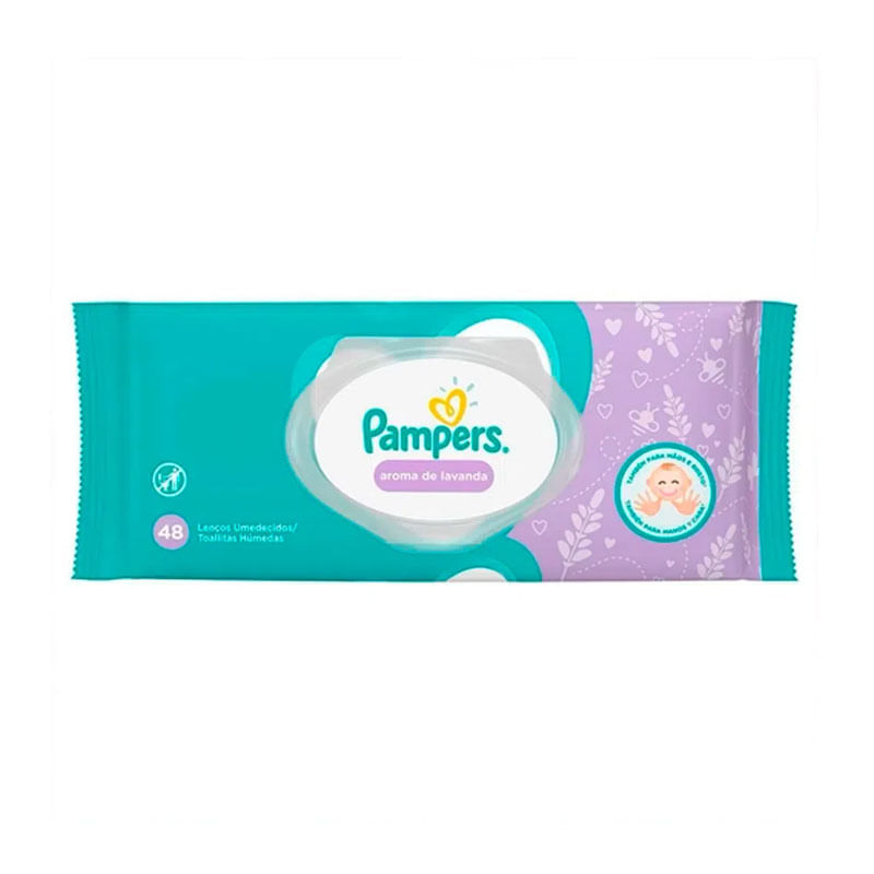 Toalha Umedecidas Pampers Lavanda