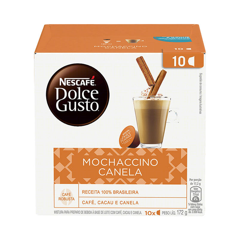 Nescafé Dolce Gusto em Cápsulas Mochaccino Canela 10x172g