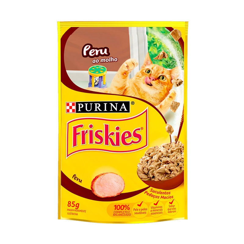 Ração Friskies Peru ao Molho 85g