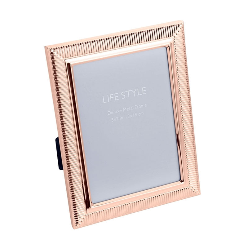 Porta Retrato Aço Creative Rose Gold 10X15cm