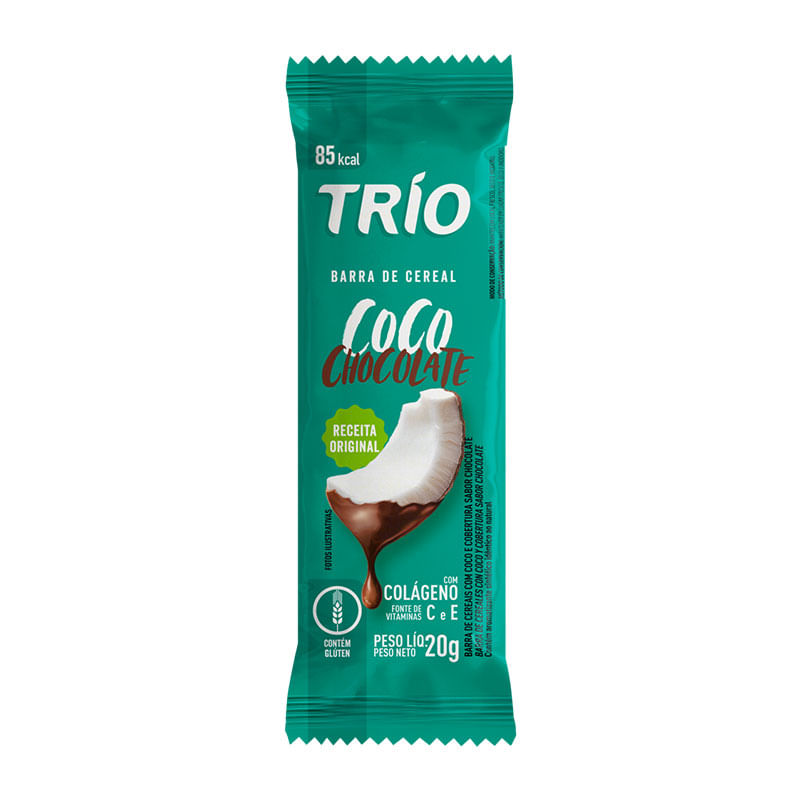 Barra de Cereal Trio Coco/Chocolate 20g