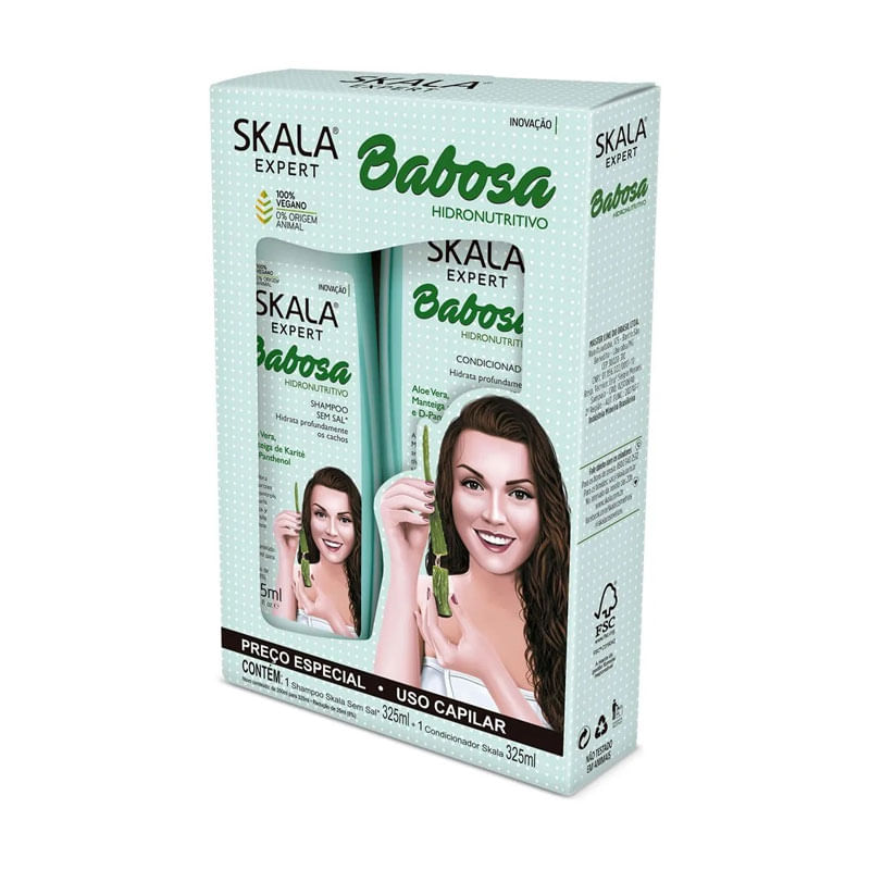 Shampoo+Condicionador Babosa Skala 2X325ml