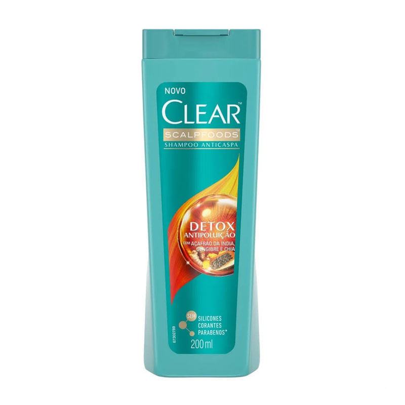 Shampoo Clear Women Anticaspa Detox 200ml