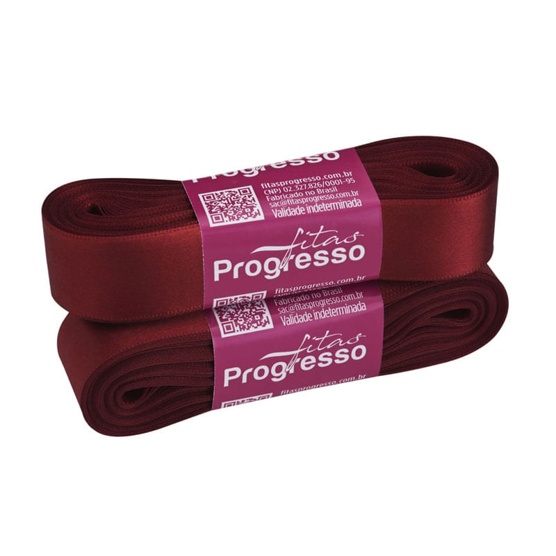 Fita Progresso Cetim CF005 22mm 389 Vinho