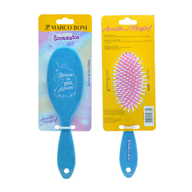 Escova Oval Unicórnio