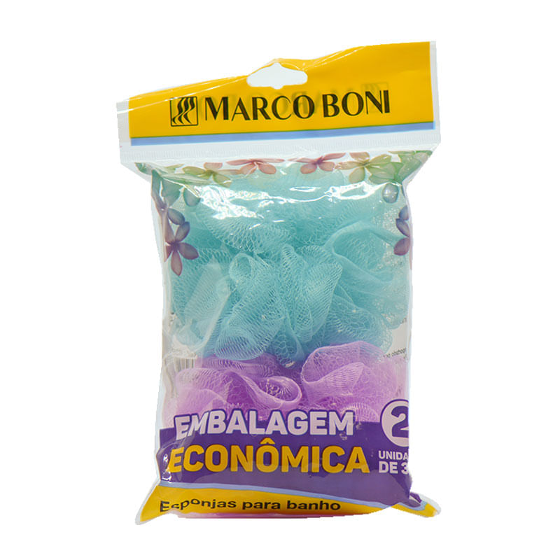 Esponja Banho Nylon com 2un