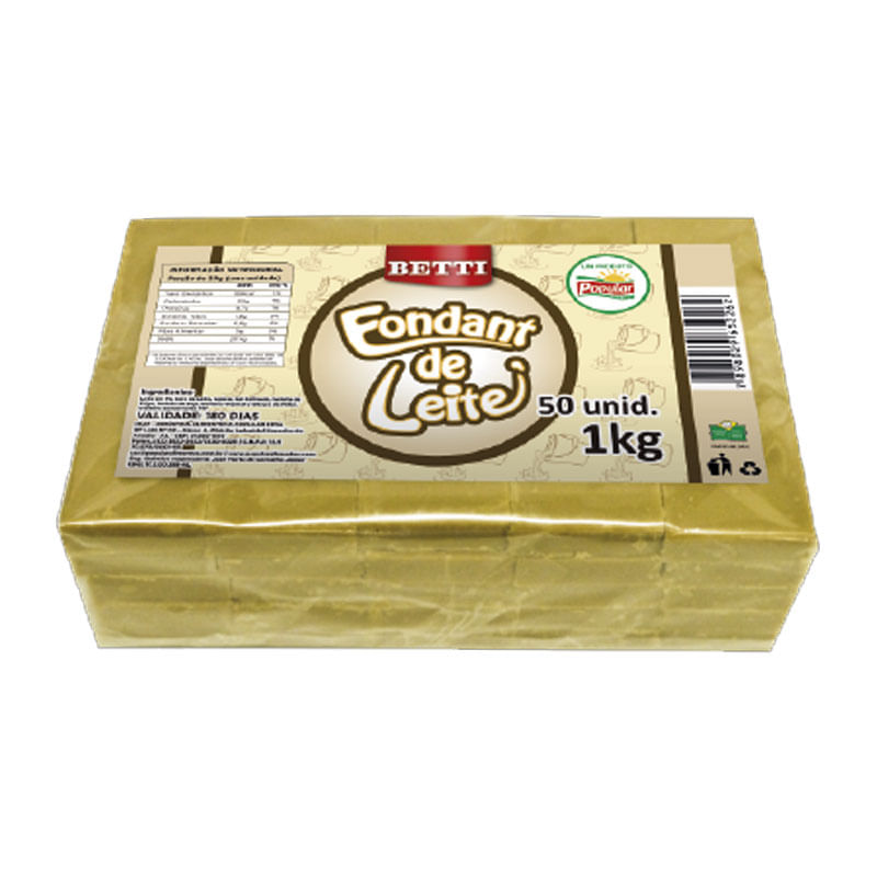 Fondant De Leite Popular 1kg
