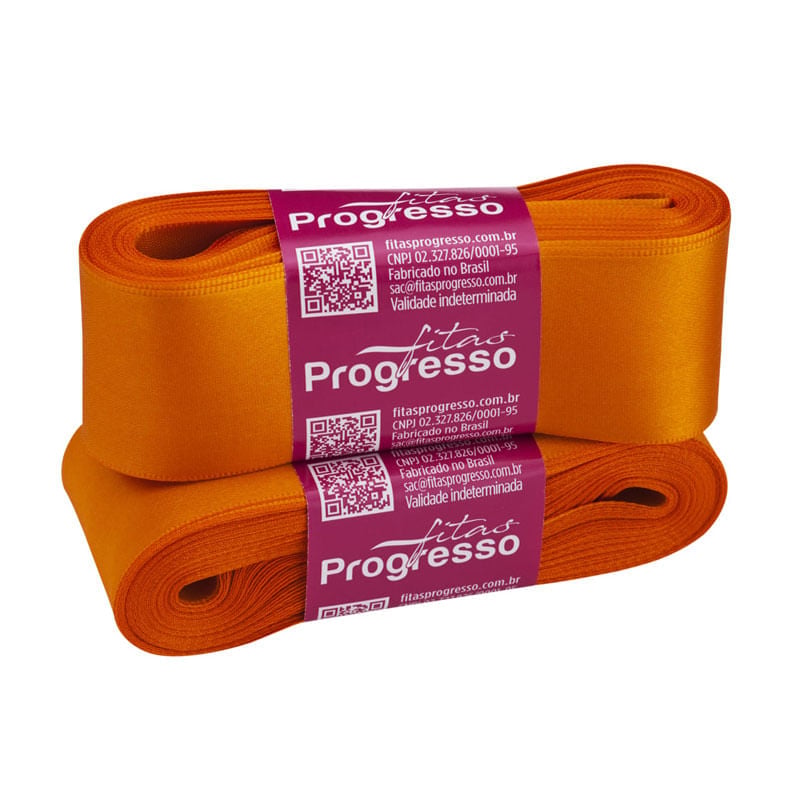 Fita Progresso Cetim CF009 38mm 066 Laranja