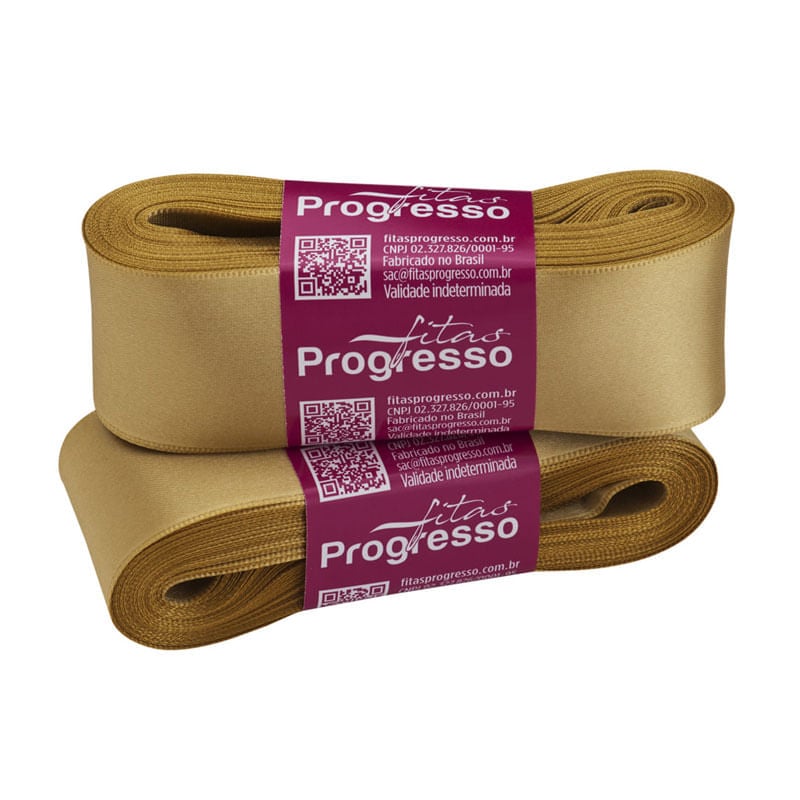 Fita Progresso Cetim CF009 38mm 228 Ouro